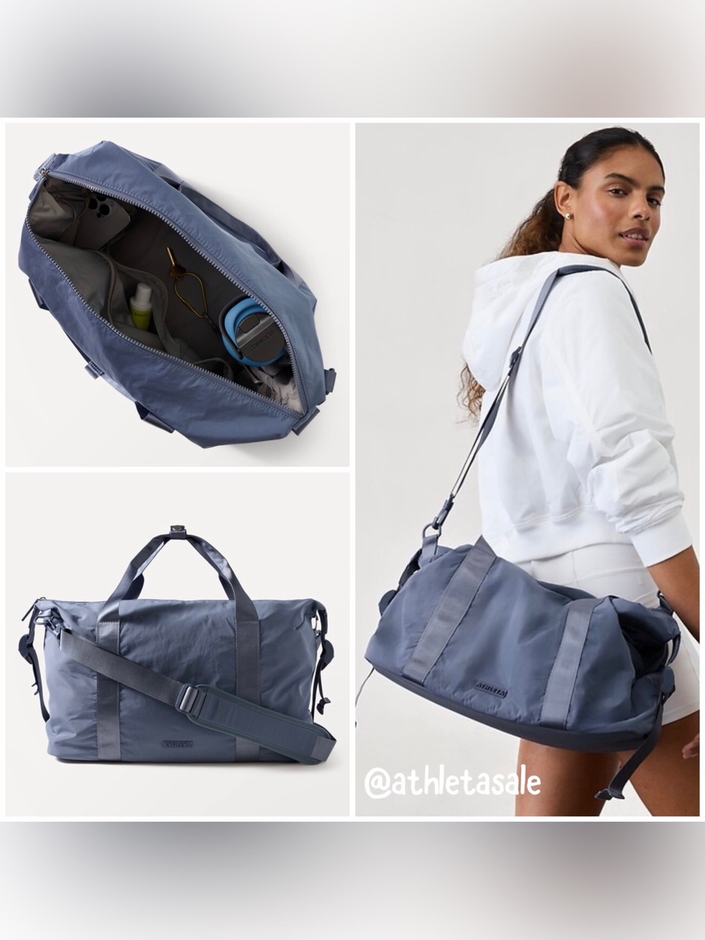 NWT Athleta All Aboust Small Duffle | Shadow Blue